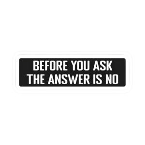 Answer is No
