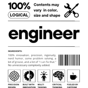 Engineer Tag white